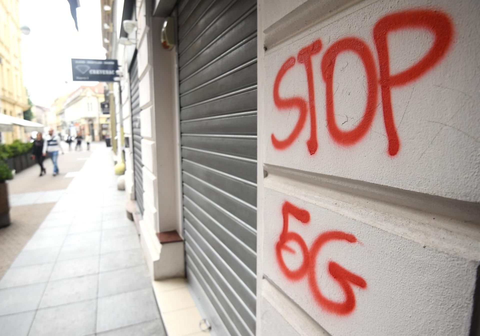 17.05.2020., Zagreb - Grafit Stop 5G. 
Photo: Marko Lukunic/PIXSELL