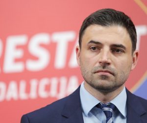 17.06.2020., Zagreb - U sredisnjici SDP-a na Iblerovom trgu predstavljen je program "Zdravstvo - jucer, danas, sutra" RESTART koalicije. Predsjednik SDP-a i lider RESTART koalicije Davor Bernardic. 
Photo: Tomislav Miletic/PIXSELL