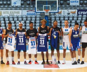 18.06.2020., Zadar - Zvijezde Adria Toura odigrale prijateljsku utakmicu s kosarkasima KK Zadar. Borna Coric, Grigor Dimitrov, Novak Djokovic, Alexander Zverev, Goran Ivanisevic, Marin Cilic. 
Photo: Marko Dimic/PIXSELL