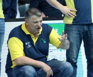 19.04.2019., SRC Mladost, Zagreb - Zavrsni turnir Regionalne Vaterpolo Lige, polufinale, HAVK Mladost – Jadran ST. Trener HAVK Mladost Zoran Bajic.
Photo: Luka Stanzl/PIXSELL