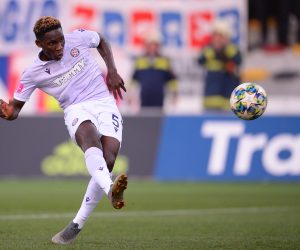 20.10.2019., stadion u Kranjcevicevoj ulici, Zagreb - Hrvatski Telekom Prva liga, 12. kolo, NK Lokomotiva - HNK Hajduk. Barry Hamza. Photo: Marko Prpic/PIXSELL