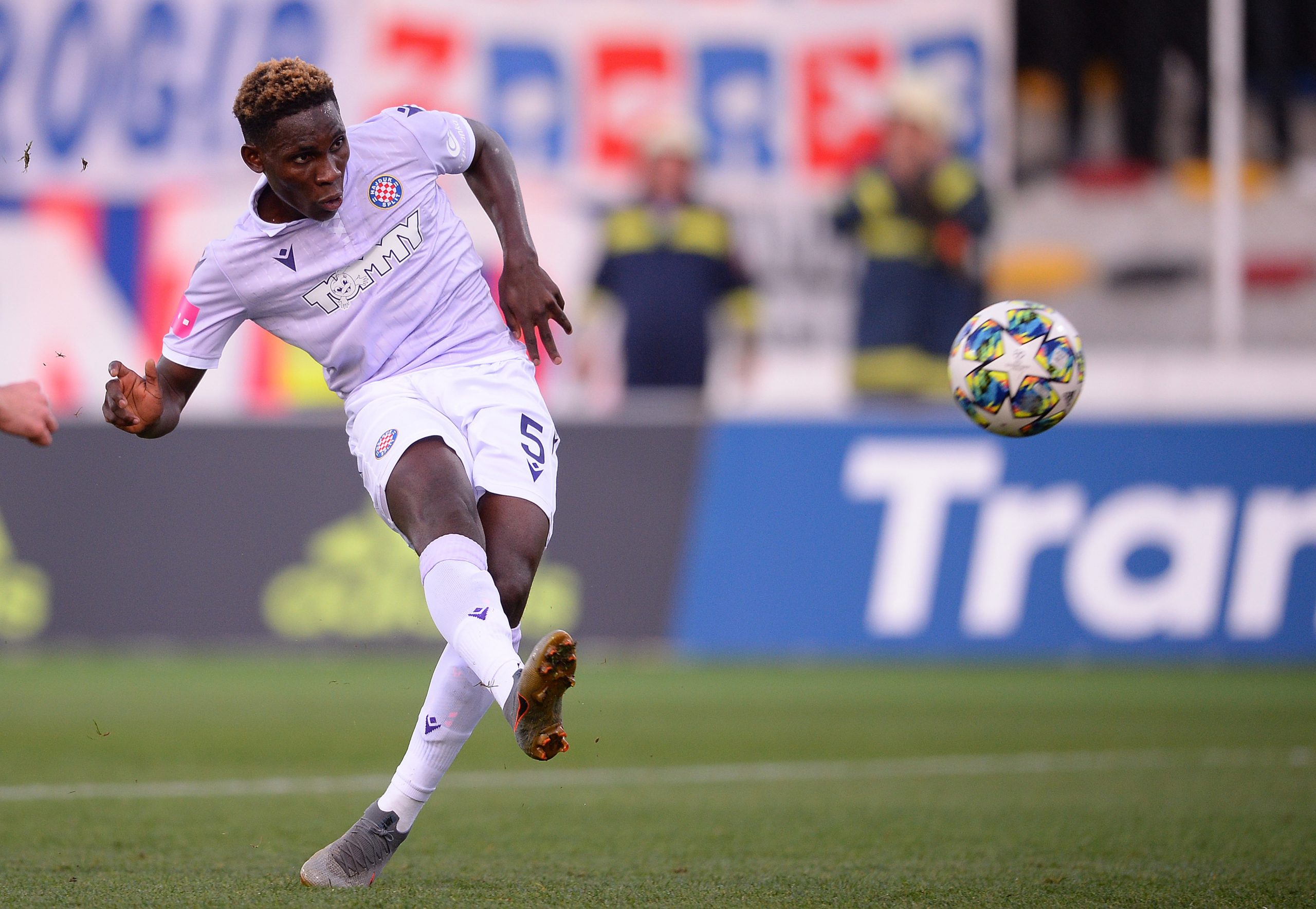 20.10.2019., stadion u Kranjcevicevoj ulici, Zagreb - Hrvatski Telekom Prva liga, 12. kolo, NK Lokomotiva - HNK Hajduk. Barry Hamza. Photo: Marko Prpic/PIXSELL