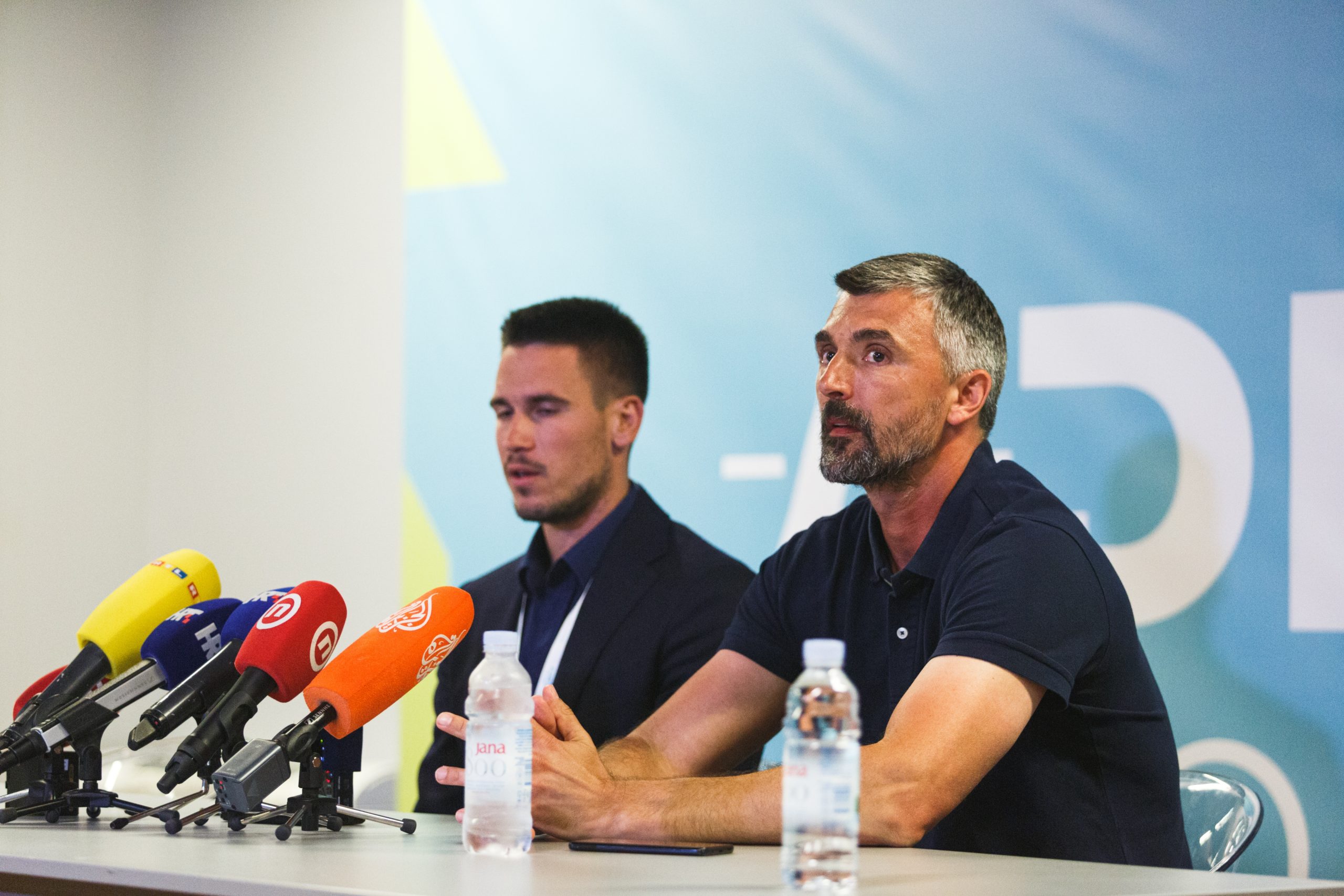 21.06.2020., Zadar - Tenisac Grigor Dimitrov pozitivan na COVID 19 zbog cega je finale Adria Toura otkazano. Goran Ivanisevic, Djordje Djokovic Photo: Marko Dimic/PIXSELL