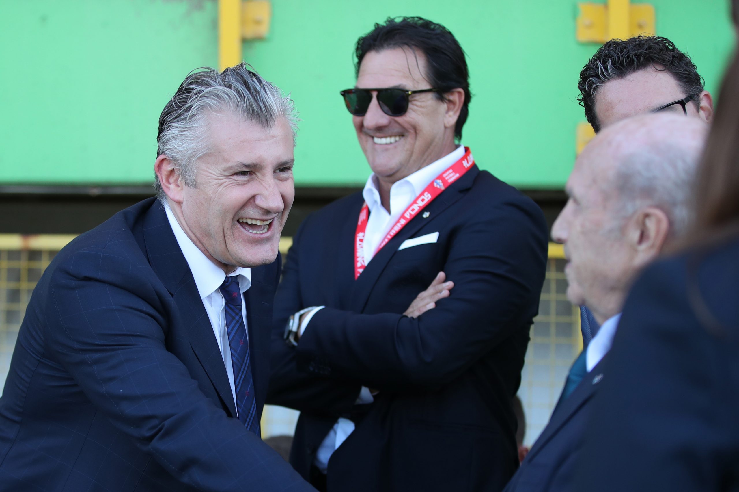 22.05.2019., stadion Aldo Drosina, Pula - Utakmica finala hrvatskog nogometnog kupa, GNK Dinamo - HNK Rijeka. Davor Suker, Damir Miskovic
 Photo: Igor Kralj/PIXSELL