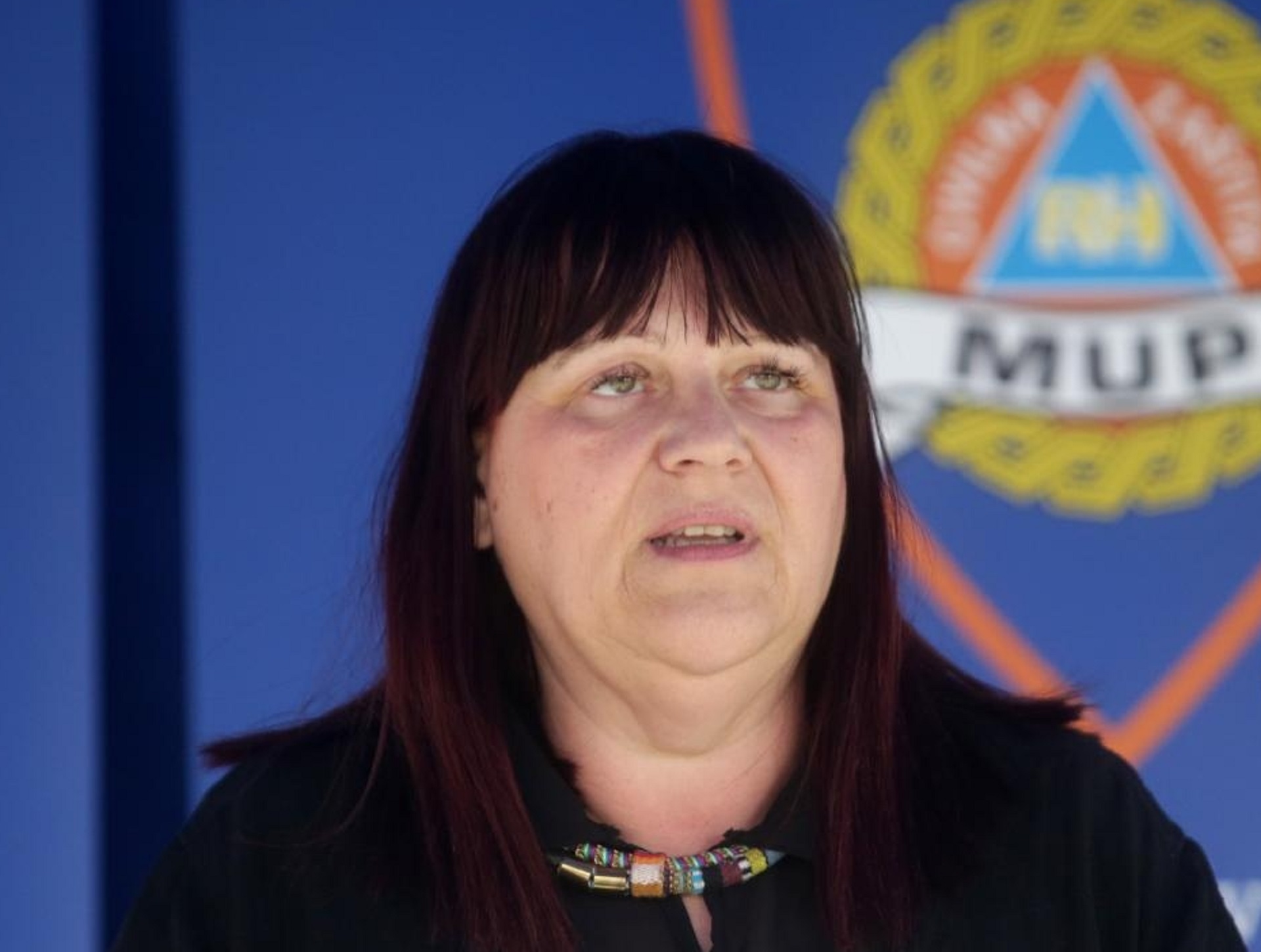 22.05.2020., Zagreb - Nacionalni stozer civilne zastite odrzao je konferenciju za medije o najnovijim detaljima sirenja koronavirusa u Hrvatskoj. Ravnateljica Hrvatskog zavoda za hitnu medicinu Maja Grba Bujevic. Photo: Daniel Kasap/POOL/HINA