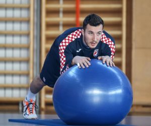 22.12.2017., Ivanic Grad, Sportska dvorana Zeravinec - Pripreme Hrvatske rukometne reprezentacije za Europsko prvenstvo koje se odrzava u Hrvatskoj. Manuel Strlek. Photo: Igor Soban/PIXSELL