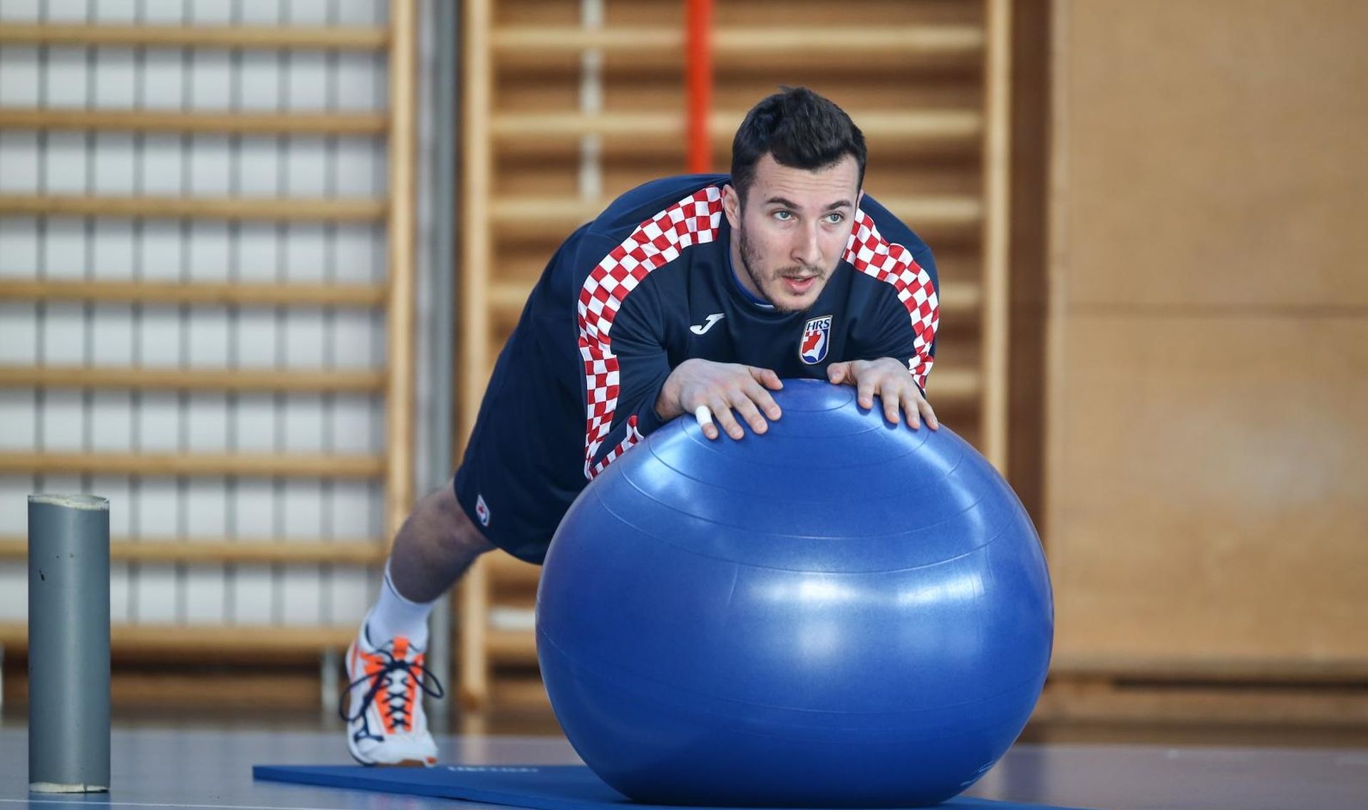 22.12.2017., Ivanic Grad, Sportska dvorana Zeravinec - Pripreme Hrvatske rukometne reprezentacije za Europsko prvenstvo koje se odrzava u Hrvatskoj. Manuel Strlek. Photo: Igor Soban/PIXSELL