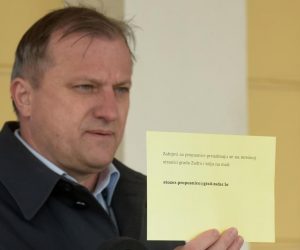 24.03.2020., Zadar - Zadarski stozer civilne zastite izvjestio je o novim slucajevima zarazenih na zadarskom podrucju. Gradonacelnik Branko Dukic. 
Photo: Dino Stanin/PIXSELL