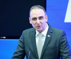 25.02.2020., Zagreb - Trg zrtava fasizma 4, Sredisnjica HDZ-a. Svecano obiljezavanje 30. obljetnice Prvog opceg sabora HDZ-a. Mario Kapulica. Photo: Sanjin Strukic/PIXSELL