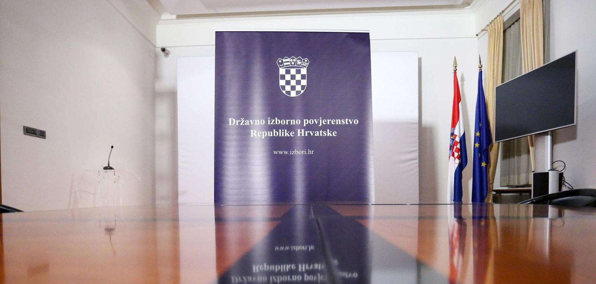 26.05.2019., Zagreb - U 23 sata, Drzavno izborno povjernstvo objavilo je prve nesluzbene rezultate Europskih izbora. 
Photo: Borna Filic/PIXSELL