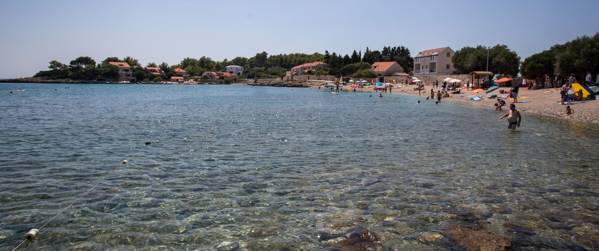 Prižba, naselje na južnoj strani otoka Korčule 26.07.2018., Korcula, Prizba - Prizba je naselje koje se nalazi na juznoj strani otoka Korcule. Plaza Vela Prizba. 
Photo: Davor Puklavec/PIXSELL