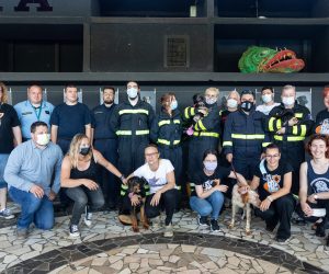 27.06.2020., Zagreb - Otvorenje izlozbe Heroji ulice u organizaciji projekta Helping animals i Udruge Merida. Osim razgledanja izlozbe posjetitelji su mogli vidjeti kako radi Centar za obuku sluzbenih pasa Policijske akademije i kako ulicni pas postaje policijski. 
Photo: Davor Puklavec/PIXSELL