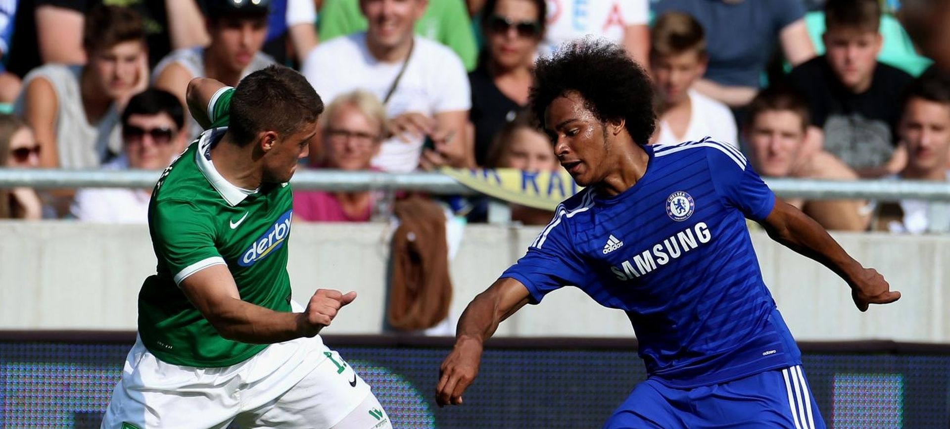 27.07.2014., Ljubljana, Slovenija - Na stadionu Stozice odigrana je prijateljska utakmica NK Olimpija Ljubljana - FC Chelsea. 
Photo: Marko Lukunic/PIXSELL