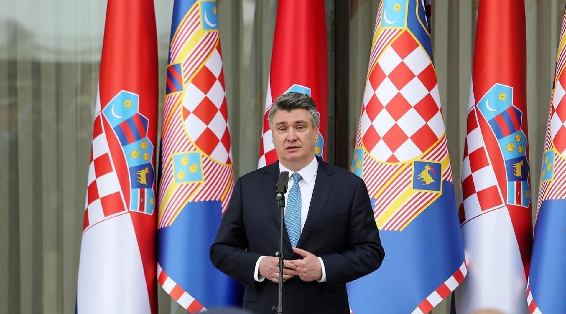 28.05.2020., Zagreb - Predsjednik Republike i vrhovni zapovjednik Oruzanih snaga Republike Hrvatske Zoran Milanovic uprilicio je svecani prijam u prigodi obiljezavanja Dana hrvatske vojske i Dana hrvatske kopnene vojske. 
Photo: Dalibor Urukalovic/PIXSELL