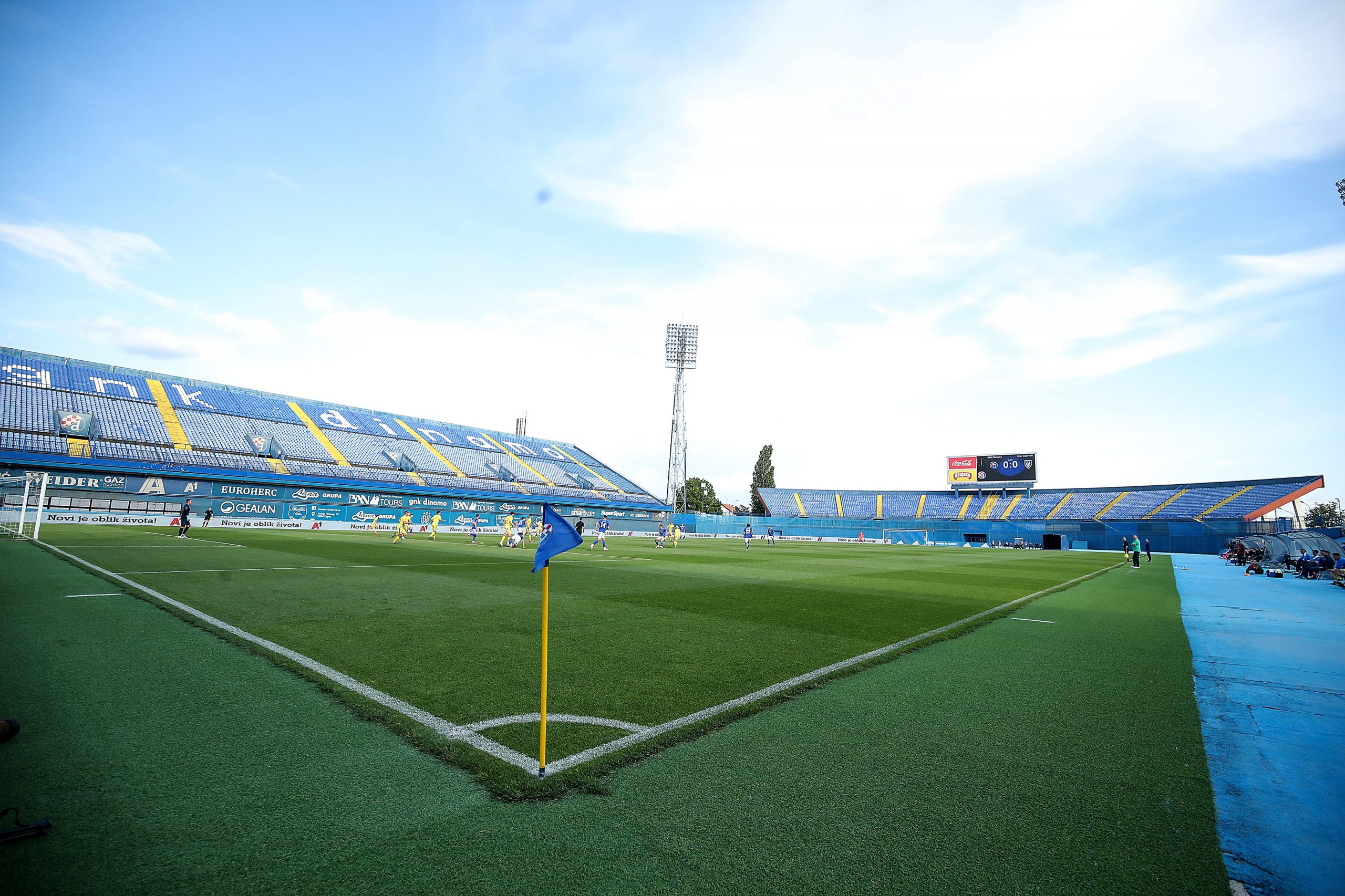 29.05.2020., Stadion Maksimir, Zagreb - Prijateljska utakmica, GNK Dinamo – NK Inter Zapresic pred praznim tribinama. 
Photo: Goran Stanzl/PIXSELL