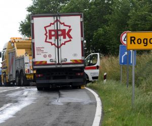 29.06.2020., Garesnica - U prometnoj nesreci poginule dvije osobe, a tri su tesko ozlijedjene. U izravnom sudaru sanitetskog vozila Doma zdravlja Bjelovarsko-bilogorske zupanije i kamiona u mjestu Rogoza na drzavnoj prometnici Garesnica - Kutina poginule su dvije osobe, a tri su tesko ozlijedjene. Photo:Damir Spehar/PIXSELL