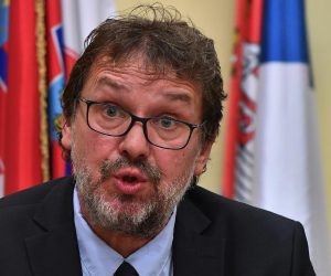 29.10.2019., Beograd, Srbija - Konferencija za novinare Tomislava Zigmanova i Jasne Vojnic povodom 21. sjednice Hrvatskog nacionalnog vijeca odrzana je u ambasadi Hrvatske u Beogradu. Photo: Srdjan Ilic/PIXSELL