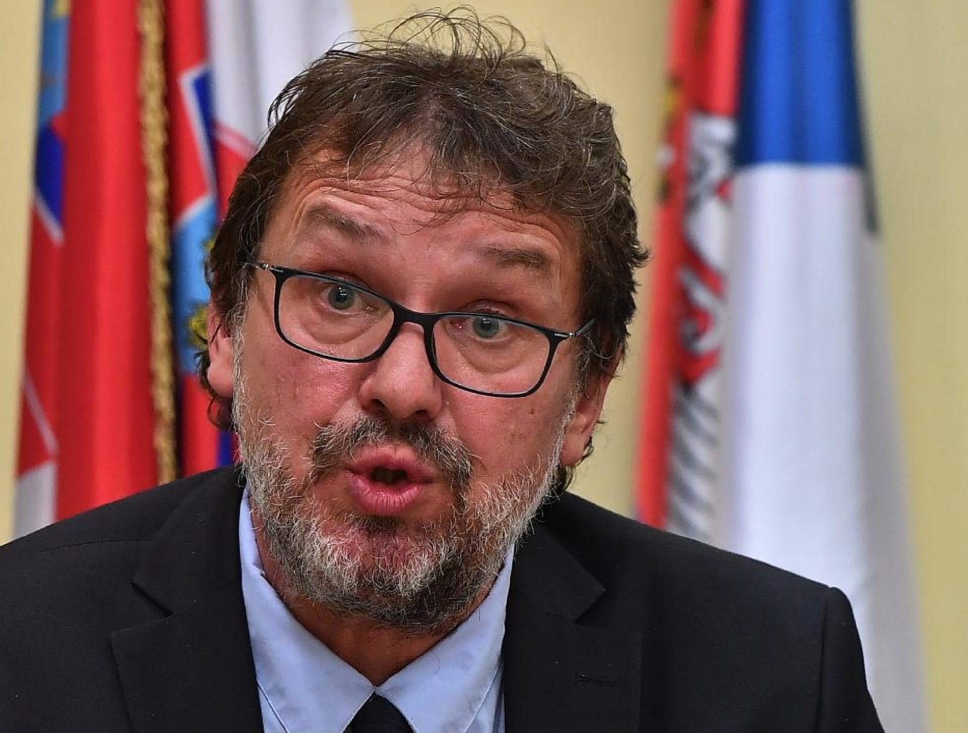 29.10.2019., Beograd, Srbija - Konferencija za novinare Tomislava Zigmanova i Jasne Vojnic povodom 21. sjednice Hrvatskog nacionalnog vijeca odrzana je u ambasadi Hrvatske u Beogradu. Photo: Srdjan Ilic/PIXSELL