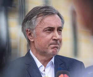 30.05.2020. Vukovar - Predsjednik Domovinskog pokreta Miroslav Skoro i vukovarski gradonacelnik Ivan Penava odrzali su konferenciju za medije u povodu zajednickog izlaska na parlamentarne izbore. Photo: Davor Javorovic/PIXSELL
