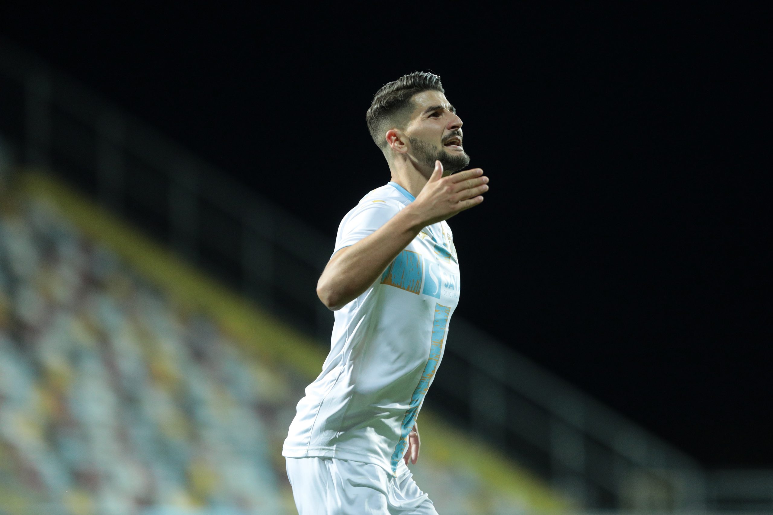 31.5.2020., Stadion Rujevica, Rijeka - Drugi polufinalni susret Hrvatskog kupa izmedju HNK Rijeka i NK Osijek. Antonio Colak Photo: Nel Pavletic/PIXSELL