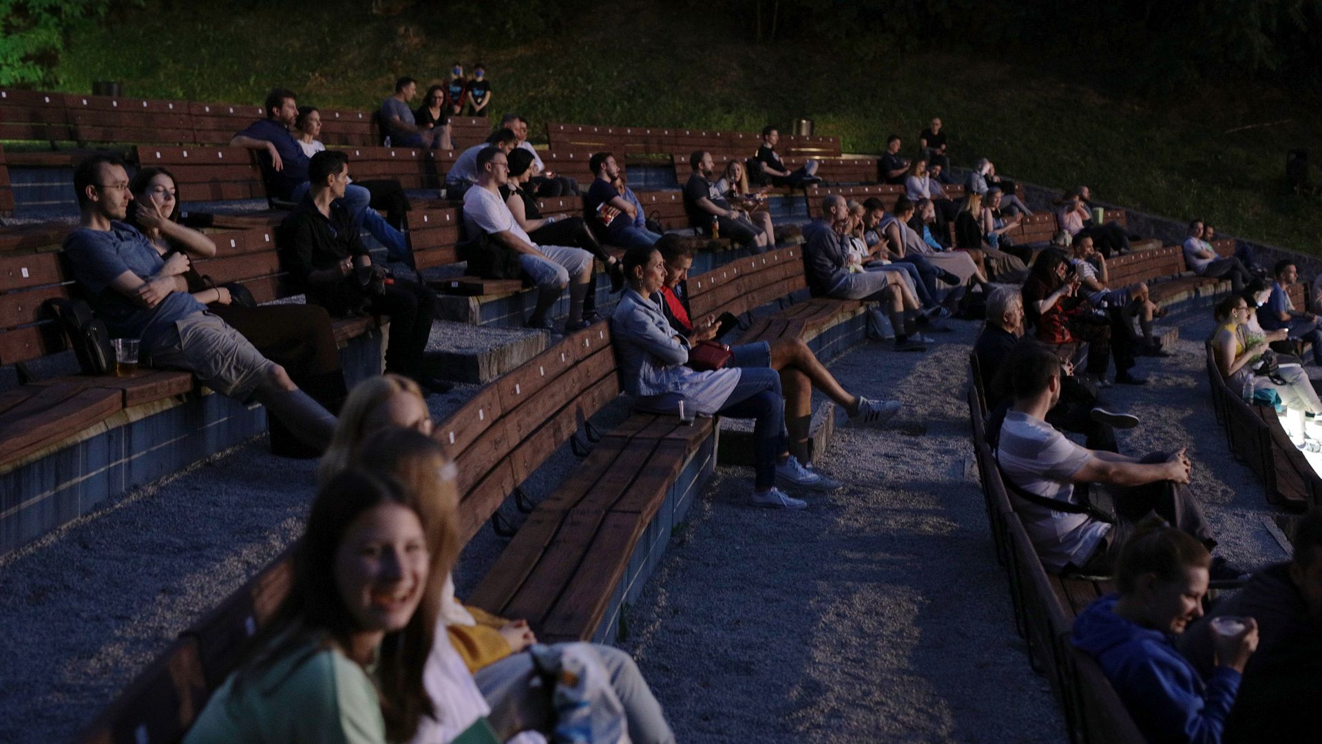 Zagreb,9.07.2020. Projekcijom filma "Morska groznica" irske redateljice Nease Hardiman, na Ljetnoj pozornici Tuškanac počeo je 10. Fantastic Zagreb Film Festival. Festival će publici do 19. srpnja ponuditi niz festivalskih hitova iz cijeloga svijeta, kao i žanrovske evergreene.foto HINA/ Tomislav PAVLEK/tp