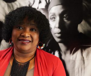 epa08543073 (FILE) - Nelson Mandela's daughter Zindzi Mandela poses at the opening of the 'Nelson Mandela. Man of the People' exhibition by South Arfican photographer Peter Magubane at the European Solidarity Centre in Gdansk, Poland, 06 June 2016 (reissued 13 July 2020). Zindzi Mandela, daughter of Nelson Mandela, died on 13 July 2020 at the age of 59.  EPA/ADAM WARZAWA POLAND OUT *** Local Caption *** 52806211