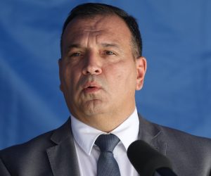 Zagreb, 20.07.2020. - Konferencija za medije Nacionalnog stoera civilne zatite u sjeditu MUP-a. Na fotografiji Vili Bero. foto HINA/ POOL/ Lana SLIVAR DOMINIÆ/ lsd