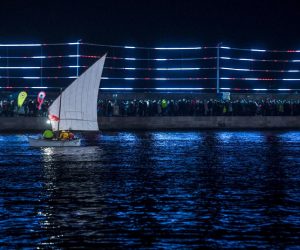 01.02.2020., Rijeka - Na velikoj pozornici, smjestenoj na De Francheskijevu gatu u rijeckoj luci, odrzan je svecani program otvorenja Rijeka 2020. - Europska prijestolnica kulture. Photo: Josip Regovic/PIXSELL