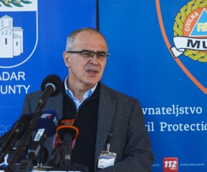 03.04.2020., Zadar - Konferencija za medije Stozera civilne zastite Zadarske zupanije. Ravnatelj Opce bolnice Zadar Zeljko Culina Photo: Marko Dimic/PIXSELL