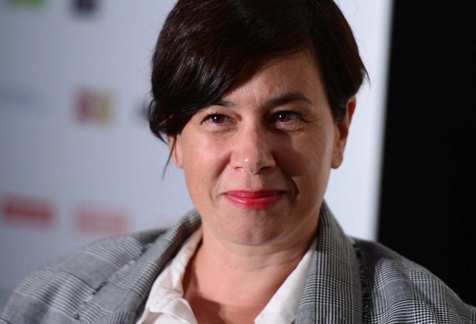 04.09.2017., kino Europa, Zagreb - Na tribini Dvostruki portret u sklopu 5. Festivala svjetske knjizevnosti predstavljeni pisci ljubavnih romana Richard Schuberth i Olja Savicevic-Ivancevic. 
Photo: Marko Prpic/PIXSELL
