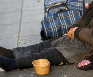 08.05.2019., Zagreb - Prosjacenje je sve cesca pojava na ulicama grada.
Photo: Borna Filic/PIXSELL