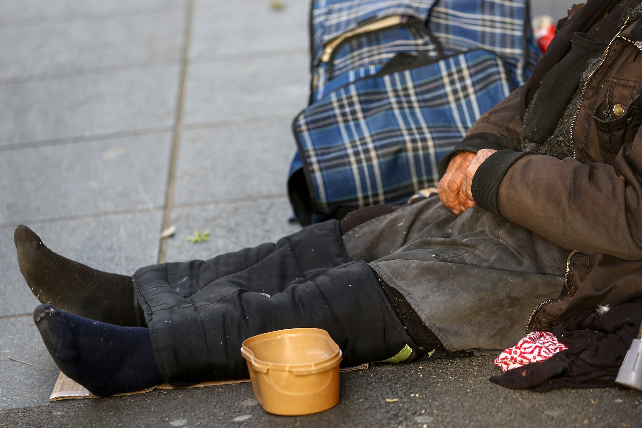08.05.2019., Zagreb - Prosjacenje je sve cesca pojava na ulicama grada.
Photo: Borna Filic/PIXSELL