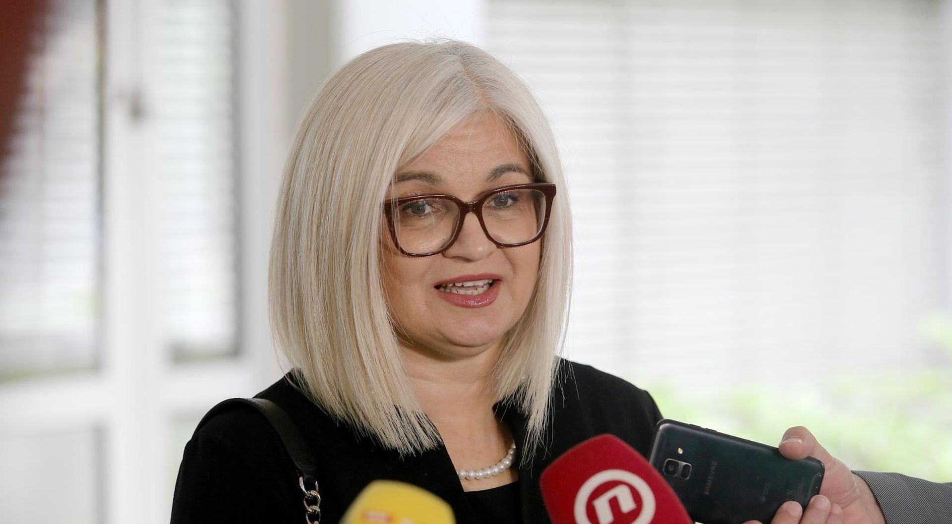 08.06.2020., Zagreb - U povodu pocetka ispita drzavne mature izjavu za medije dala je ravnateljica Centra za vanjsko vrednovanje obrazovanja Ivana Katavic i ravnateljica XV gimnazije Ljiljana Crnkovic. 
Photo: Dalibor Urukalovic/PIXSELL