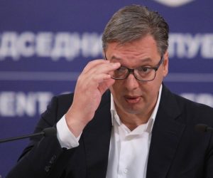 08, July, 2020, Belgrade - The President of the Republic of Serbia, Aleksandar Vucic, addressed the nation in the building of the General Secretariat of the President of the Republic. Aleksandar Vucic. Photo: Milos Tesic/ATAImages/PIXSELL

08, jul, 2020, Beograd - Predsednik Republike Srbije Aleksandar Vucic obratio se naciji  u zgradi Generalnog sekretarijata predsednika Republike. Photo: Milos Tesic/ATAImages/PIXSELL