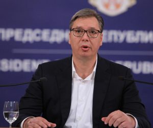 08, July, 2020, Belgrade - The President of the Republic of Serbia, Aleksandar Vucic, addressed the nation in the building of the General Secretariat of the President of the Republic. Aleksandar Vucic. Photo: Milos Tesic/ATAImages/PIXSELL

08, jul, 2020, Beograd - Predsednik Republike Srbije Aleksandar Vucic obratio se naciji  u zgradi Generalnog sekretarijata predsednika Republike. Photo: Milos Tesic/ATAImages/PIXSELL