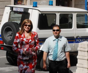 08.06.2009., Sibenik - Nastavljeno sudjenje sutkinji Ivani Domic za pronevjeru zemlje na Bracu. 
Photo: Hrvoje Jelavic/Vecernji list