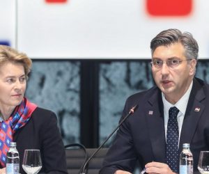 10.01.2020., Zagreb - Plenarni sastanak clanova Europske komisije i Vlade Republike Hrvatske. Predsjednik Vlade RH Andrej Plenkovic, predsjednica Europske komisije Ursula von der Leyen. Photo: Borna Filic/PIXSELL/EU2020HR