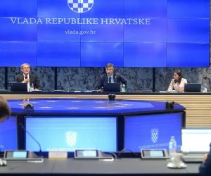 10.06.2020., NSK, Zagreb - Odrzana redovita sjednica vlade u  Nacionalnoj i sveucilisnoj knjiznici. Tomislav Ivic, Andrej Plenkovic. 
Photo: Marko Prpic/PIXSELL