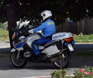 10.06.2020., Slavonski Brod, Policajac na sluzbenom motociklu.
Photo: Ivica Galovic/PIXSELL