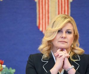 11.01.2020., Zagreb - Sastanak predsjednice RH Kolinde Grabar-Kitarovic s novinarima. Photo: Josip Regovic/PIXSELL/EU2020HR