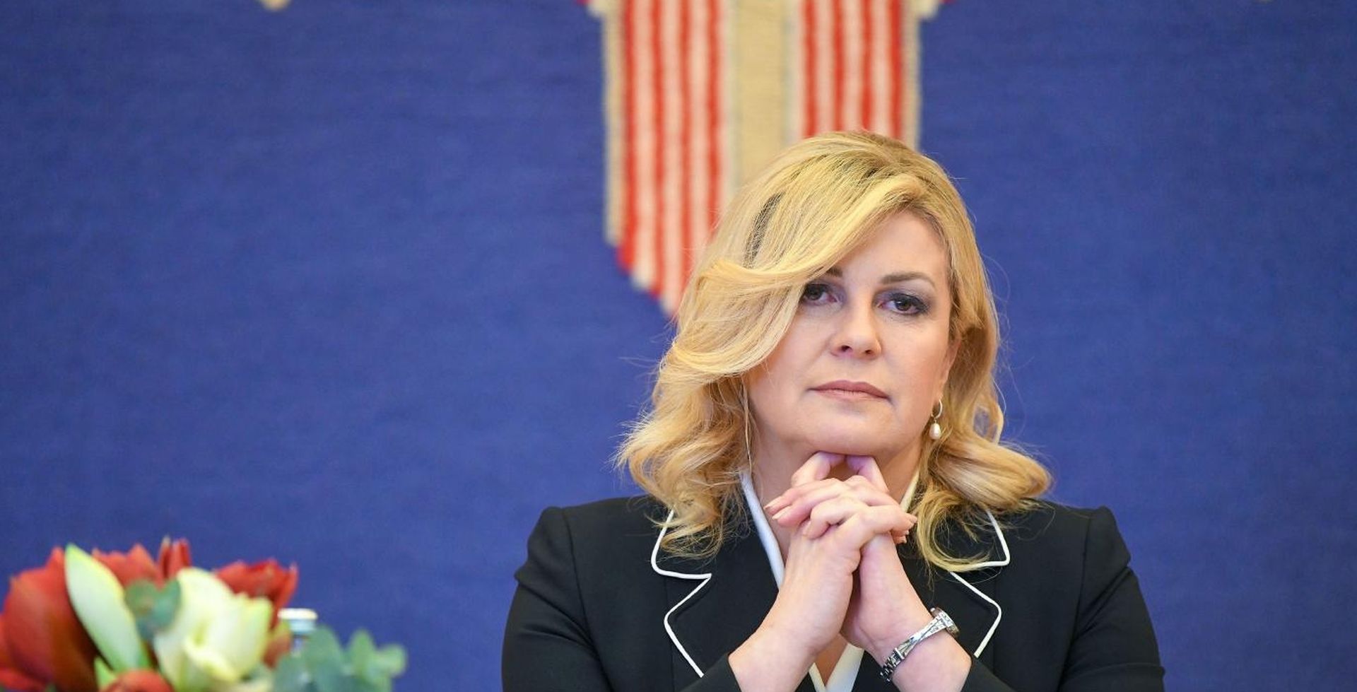 11.01.2020., Zagreb - Sastanak predsjednice RH Kolinde Grabar-Kitarovic s novinarima. Photo: Josip Regovic/PIXSELL/EU2020HR