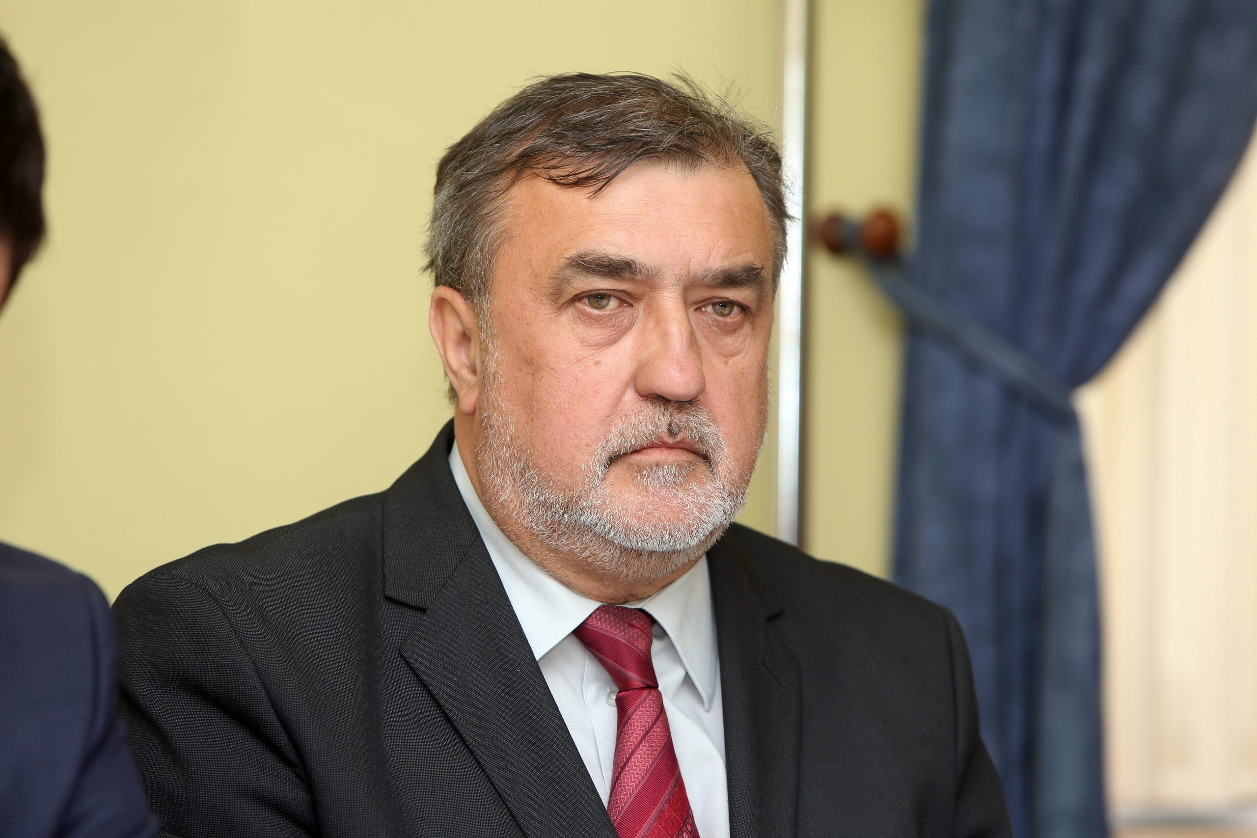 12.04.2017., Karlovac - Potpisan sporazum o koaliciji o suradnji na lokalnim izborima u Karlovackoj zupaniji izmedu HSS-a i SDP-a. Sporazum su potpisali predsjednici stranaka Josip Kasun i Damir Mateljan, a nazocio je predsjednik SDP-a Davor Bernardic. Predstavljeni su i kandidati na predstojecim lokalnim izborima za zupana i zamjenike, Ivan Vukovic, Zdenko Mocnik i Josip Bencic. Ivan Vukovic
Photo: Kristina Stedul Fabac/PIXSELL
