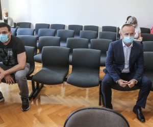 13.07.2020., Osijek - Zapocelo je sudjenje u tzv, aferi SMS za koju se terete Franjo Varga i Blaz Curic. 
Photo: Davor Javorovic/PIXSELL