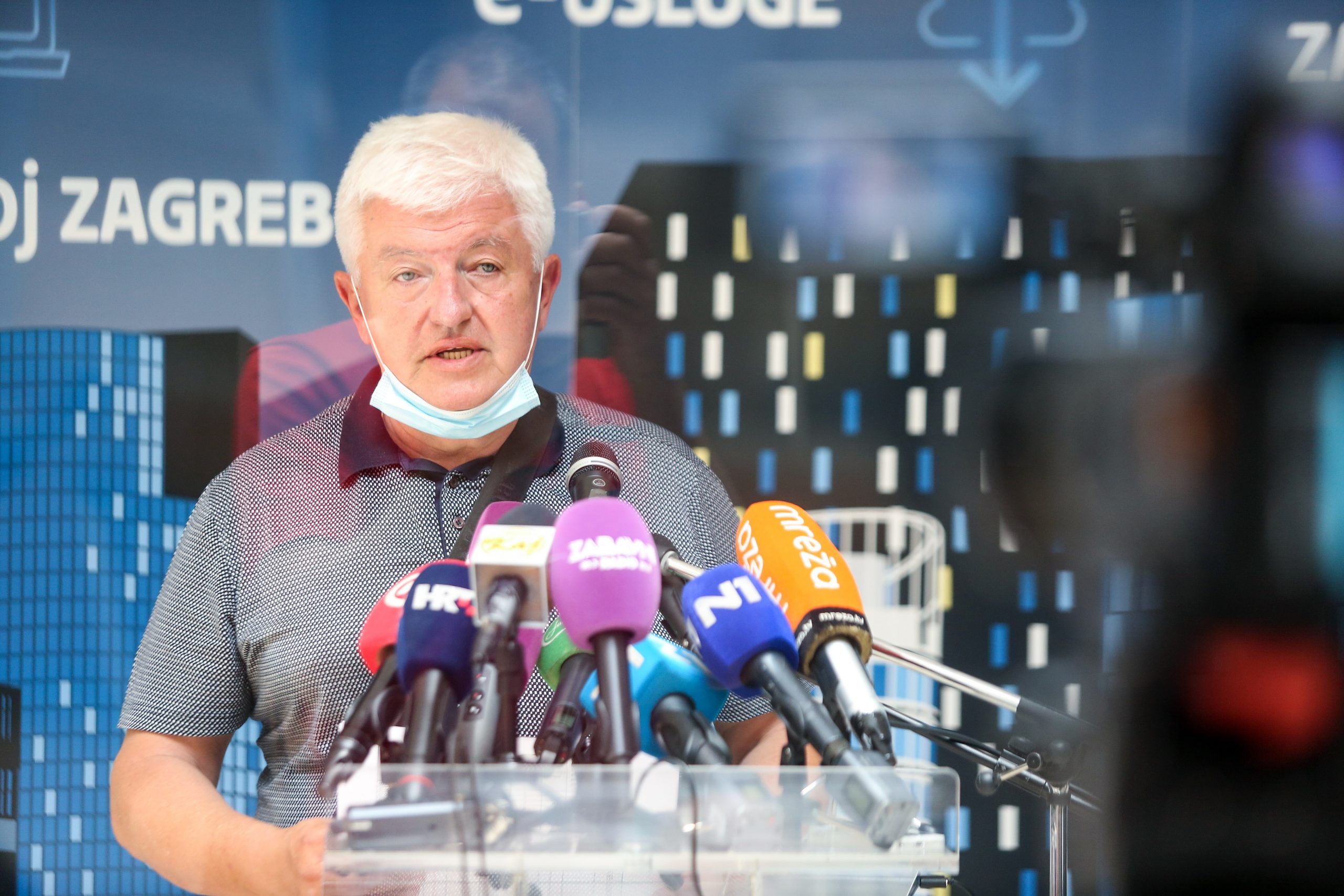 13.07.2020., Gradsko poglavarstvo, Zagreb - Odrzana konferencija za medija Stozera civilne zastite Grada Zagreba na celu s Milanom Bandicem. Zvonimir Sostar. 
Photo: Marin Tironi/PIXSELL