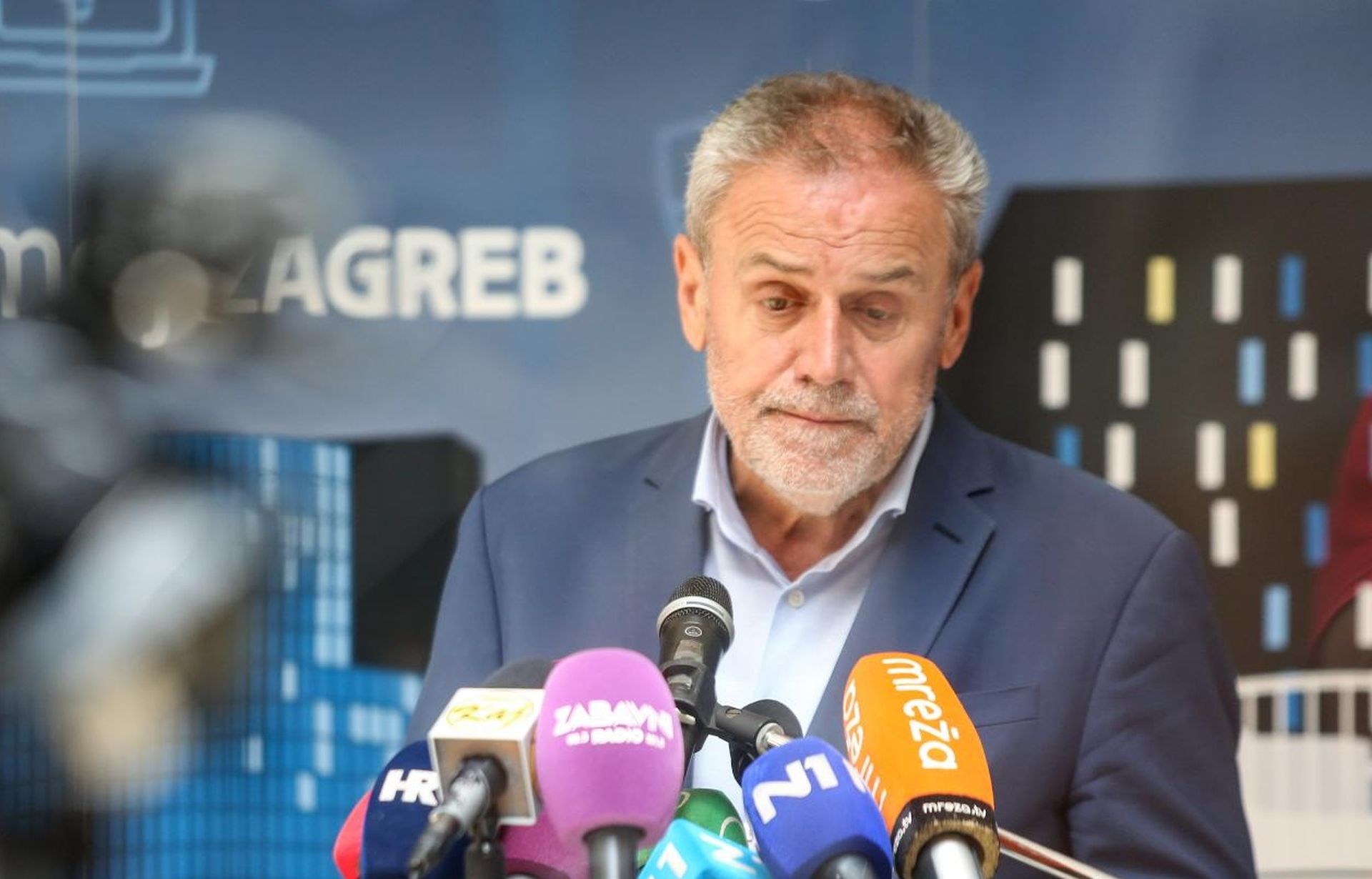 13.07.2020., Gradsko poglavarstvo, Zagreb - Odrzana konferencija za medija Stozera civilne zastite Grada Zagreba na celu s Milanom Bandicem.
Photo: Marin Tironi/PIXSELL