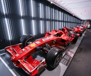 13.06.2017., Maranello, Italija - U muzeju Galleria Ferrari, smjestenom uz trkacu stazu Fiorano, izlozeni su stari modeli trkacih i cestovnih automobila. U blizini muzeja nalazi se tvornica Ferrarija, koja je jos od 1943. jedan od pokretaca talijanskog gospodarstva, gdje se dizajniraju i proizvode Ferrariji, sve osim sasija i karoserija koje jos uvijek dolaze iz Carrozzerije Scaglieti u Modeni. U Maranellu je 1963. utemeljena tehnicka skola, posvecena Enzovom ocu Alfredu Ferrariju, koja i danas osigurava specijaliste tehnicare za kompaniju. U prvenstvo Formule 1 Ferrari se ukljucio 1950.
Photo: Igor Soban/PIXSELL