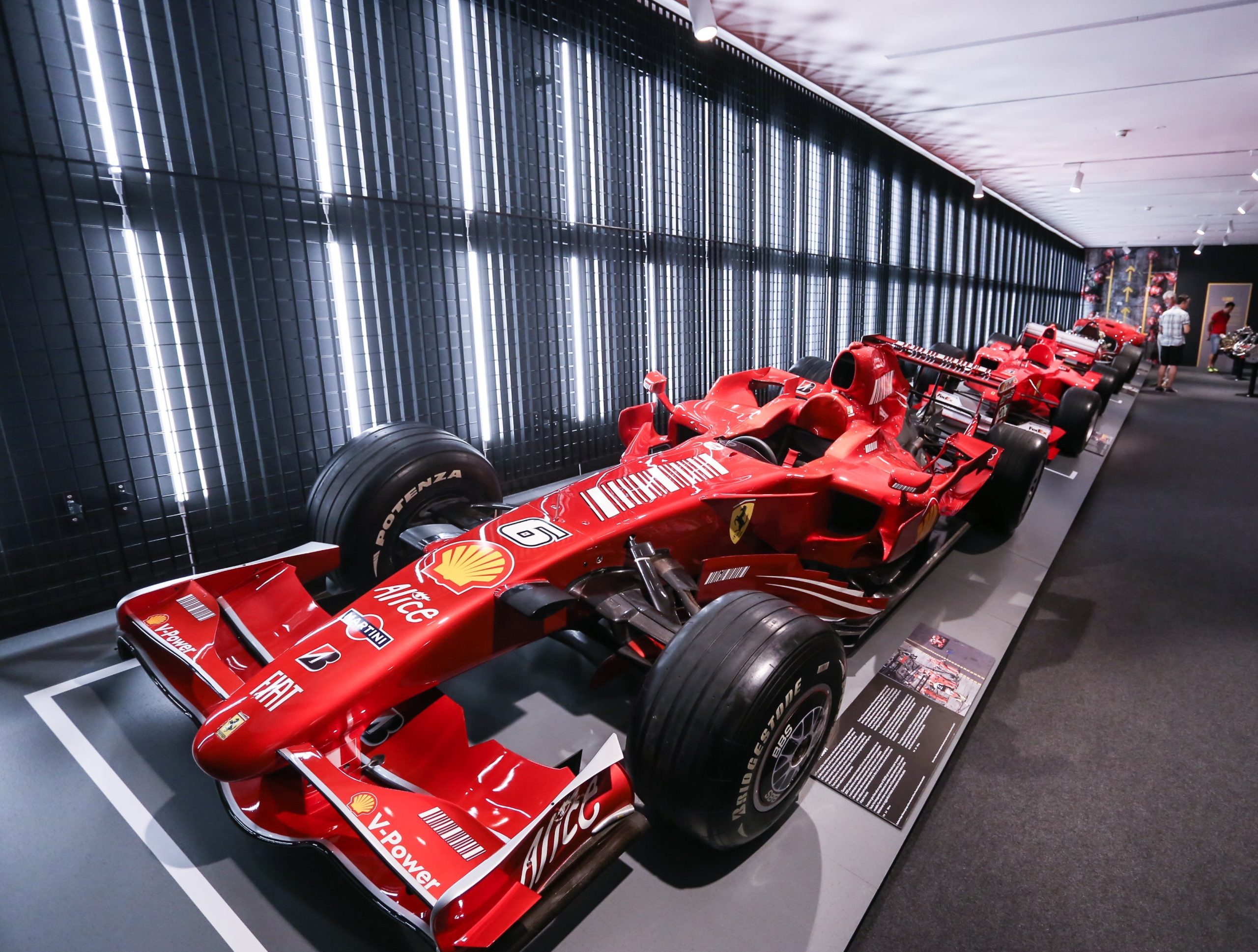 13.06.2017., Maranello, Italija - U muzeju Galleria Ferrari, smjestenom uz trkacu stazu Fiorano, izlozeni su stari modeli trkacih i cestovnih automobila. U blizini muzeja nalazi se tvornica Ferrarija, koja je jos od 1943. jedan od pokretaca talijanskog gospodarstva, gdje se dizajniraju i proizvode Ferrariji, sve osim sasija i karoserija koje jos uvijek dolaze iz Carrozzerije Scaglieti u Modeni. U Maranellu je 1963. utemeljena tehnicka skola, posvecena Enzovom ocu Alfredu Ferrariju, koja i danas osigurava specijaliste tehnicare za kompaniju. U prvenstvo Formule 1 Ferrari se ukljucio 1950.
Photo: Igor Soban/PIXSELL