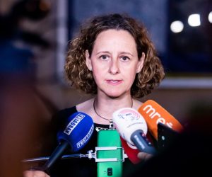 14.07.2020., Split - Svecano otvorenje 66. Splitskog ljeta na Peristilu. 
Ministrica kulture Nina Obuljen Korzinek
Photo: Milan Sabic/PIXSELL