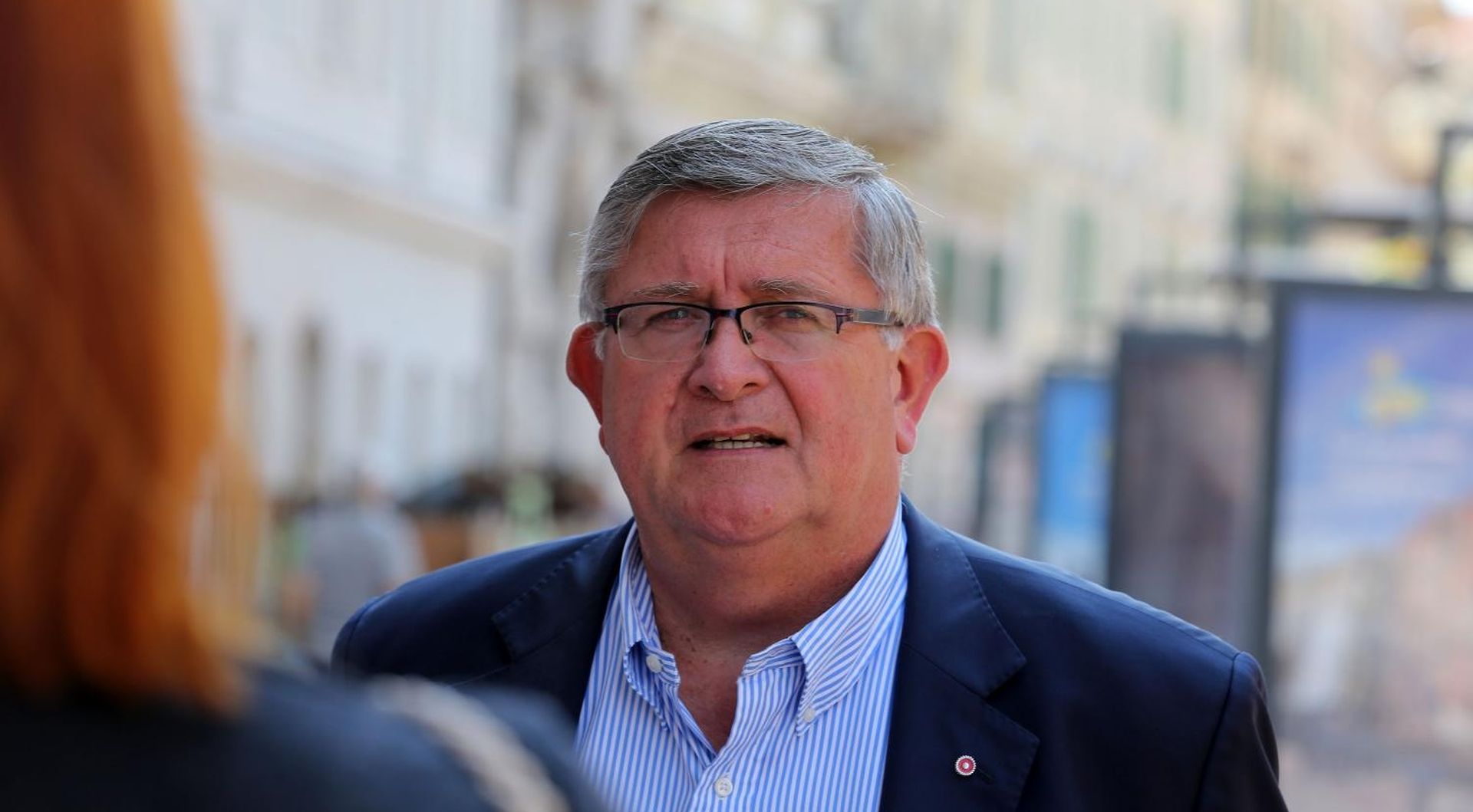 17.06.2020., Rijeka - Otvorenje izlozbe "Djecja kuca" na postamentima na Korzu, u sklopu Dana Svetog Vida. Gradonacelnik Vojko Obersnel.  Photo: Goran Kovacic/PIXSELL