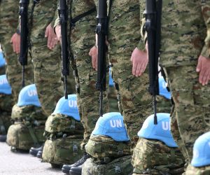 18.04.2018., Karlovac - U vojarni stozernog generala Petra Stipetica svecano je ispracen prvi hrvatski kontigent u operaciju potpore miru Ujedinjenih naroda u Libanonu - UNIFIL. Kontigent cine 52 pripadnika, medju kojima su i dvje pripadnice OSRH. Vojnike je ispratio ministar obrane Damir Krsticevic.

Photo: Kristina Stedul Fabac/PIXSELL